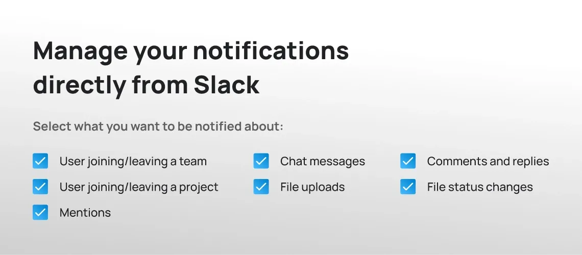 Manage your notifications from Slack