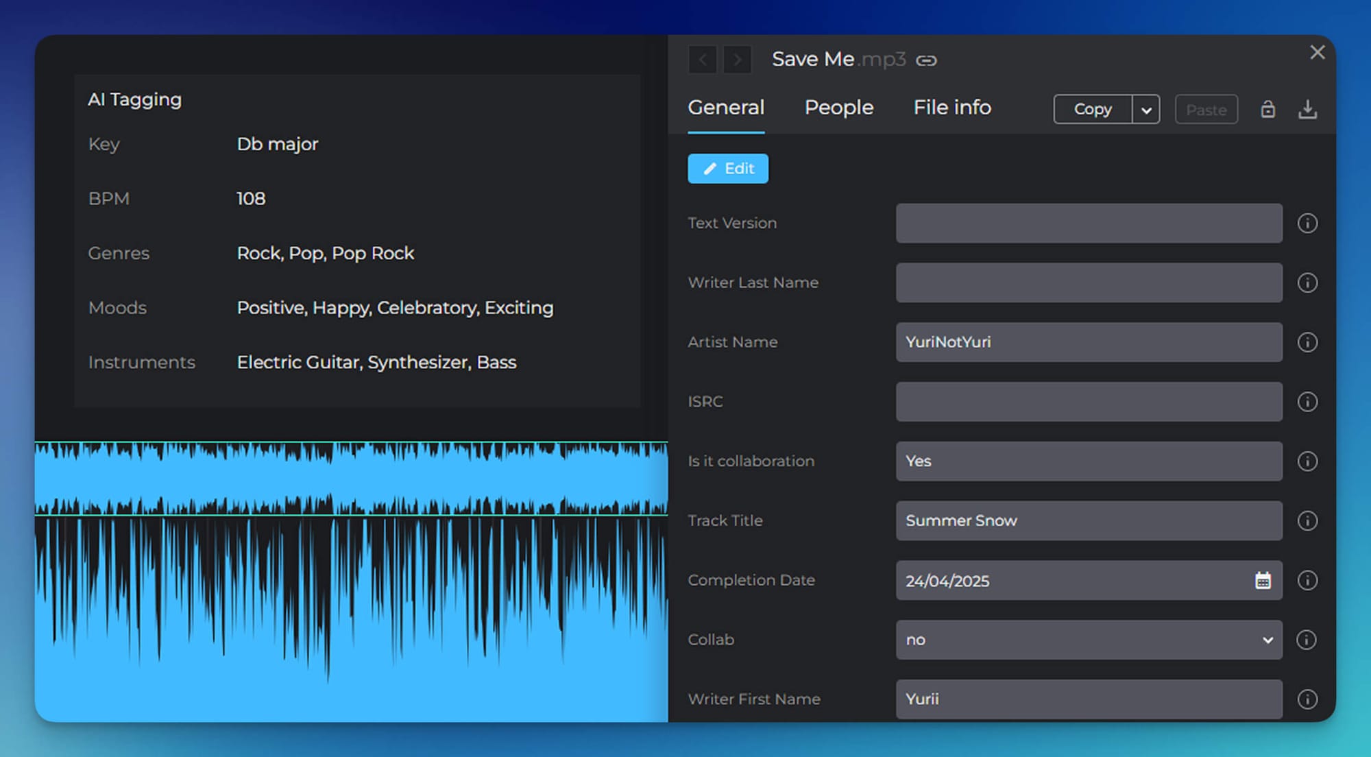 AI Tagging feature and Metadata in Pibox