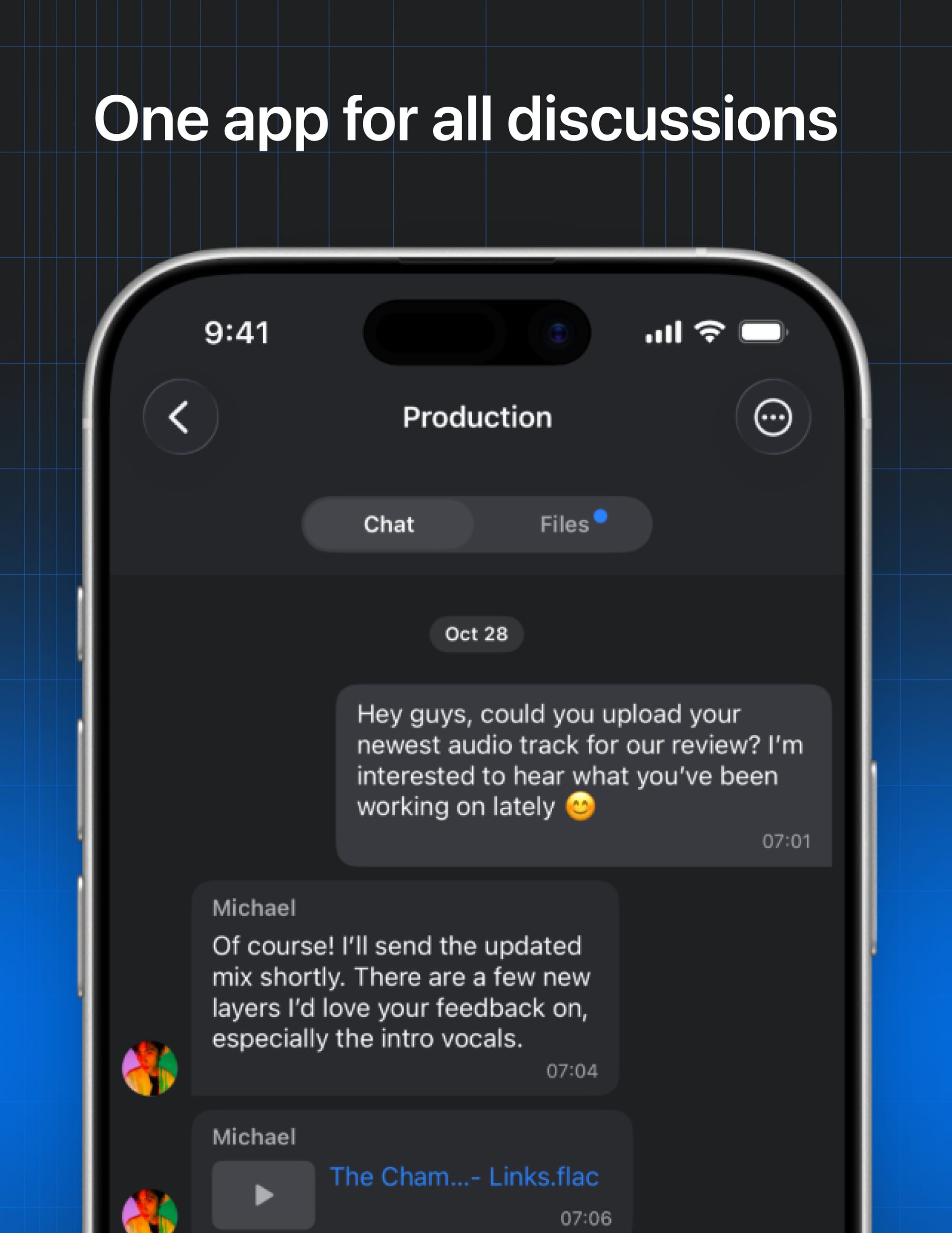 Pibox iOS app team chat